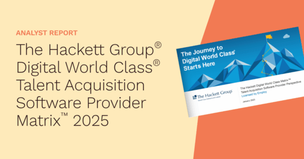 The Hackett Group Digital World Class Talent Acquisition Software Provider Matrix 2025