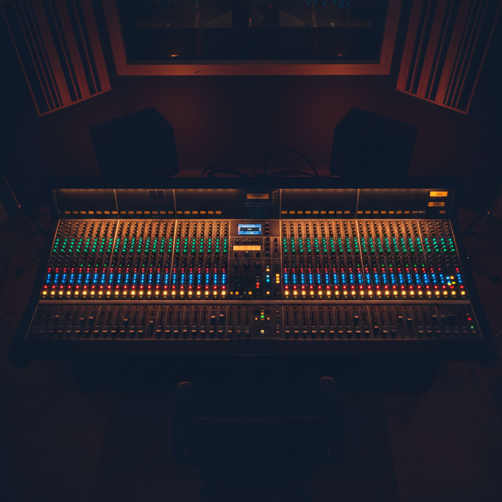 Audio mixing console